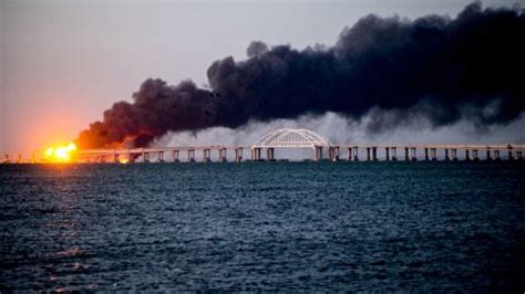 Russia blames Ukraine for strike on key Crimea bridge